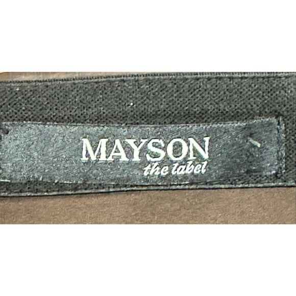 Mason by Michelle Mason Faux Leather Mini Skirt in Brown NWT Size Small - Picture 3 of 5